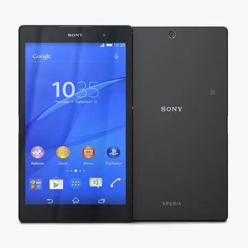 Sony Xperia Z3 Tablet Compact Black 3D Model