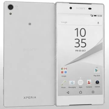 Sony Xperia Z5 White ~ 3D Model ~ Download #91427646 | Pond5