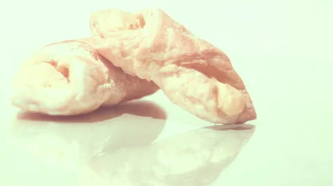 Сookies on the white background Stock Footage 59830557