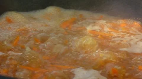 Сooking pilaw in cauldron Video stock 27878866