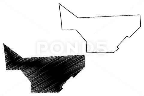 Sool region (Federal Republic of Somalia, Horn of Africa) map vector illustra Stock Illustration