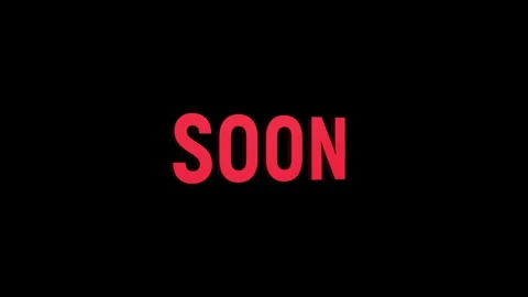 Soon 3d text animation with horizontally word rotating effect. seamless loo.. Stock Footage 313775266