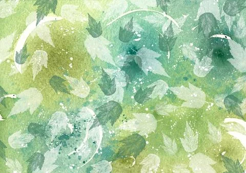 A soothing ecological pattern in an abstract style Stock Illustration