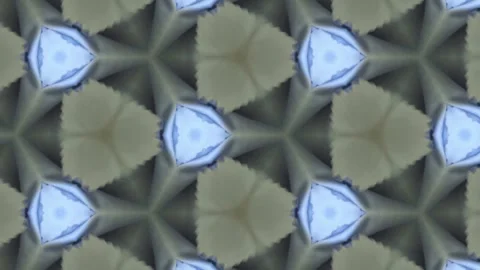 A soothing kaleidoscope pattern featuring soft green hues blended with subt.. Stock Footage 305524606