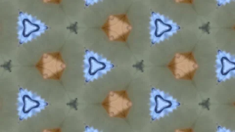 A soothing kaleidoscope pattern featuring soft green hues blended with subt.. Stock Footage 305524654