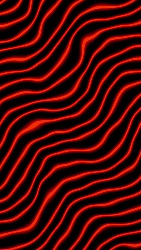 Soothing red wave pattern in continuous motion. Tranquil water inspired bac.. Stock Footage 308742856