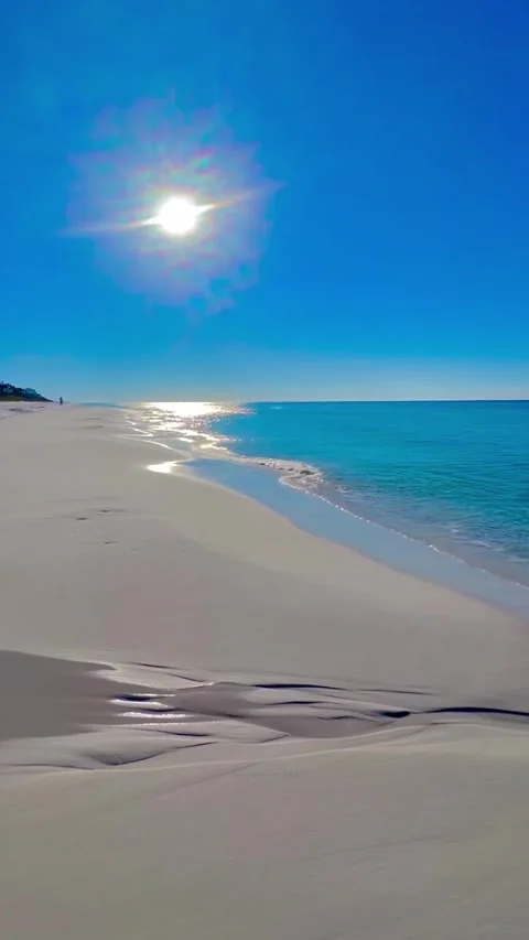 A soothing view on the beach Stock Footage 321597270