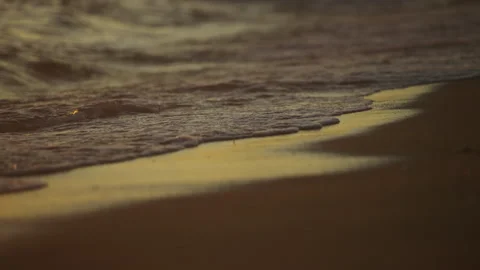 Soothing waves close-up view Stock Footage 213024844