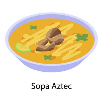 Sopa aztec icon, isometric style Illustrazione stock