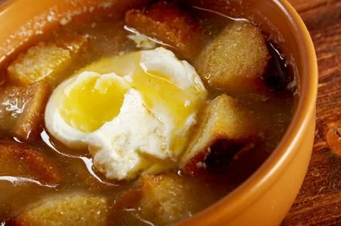 Sopa de ajo Stock Photos