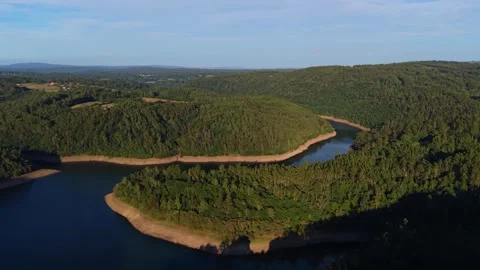 The Sopenas Viewpoint Overlooks A Densely Vegetated River Valley Stock Footage 343729919