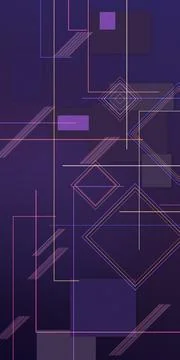 A sophisticated arrangement of luminous angular shapes and intersecting str.. Stock Illustration