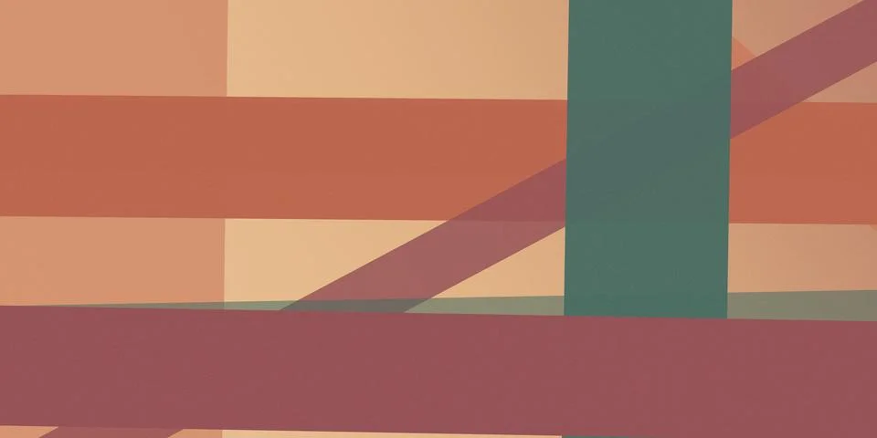 A sophisticated arrangement of overlapping rectangular and diagonal forms c.. Stock Illustration