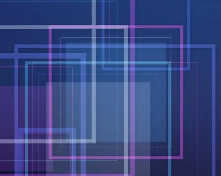 A sophisticated arrangement of translucent rectangles and fine lines create.. Illustrazione stock