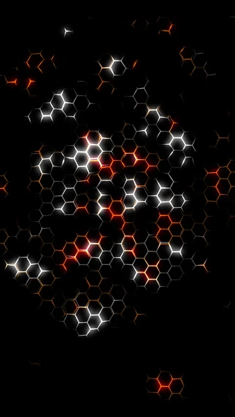 Sophisticated dark vertical background with honeycomb grid. Elegant light Stock-Footage 334782275