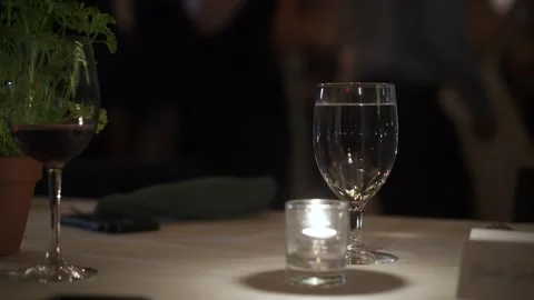 Sophisticated Drinks And Intimate Setting, Refined Table Arrangement With Stock Footage 323777451