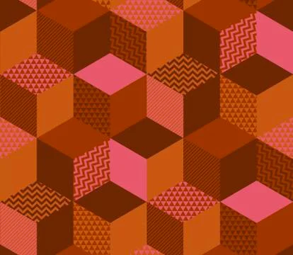 Sophisticated geometric shapes seamless pattern. Ilustración de archivo