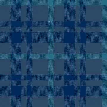 Sophisticated herringbone plaid pattern in calming blues. Ideal for textile d Stock Illustration