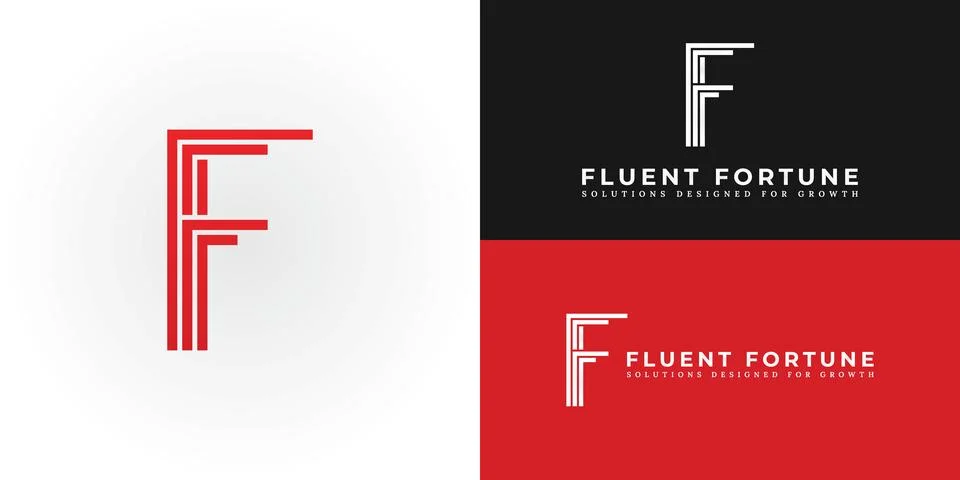 The sophisticated logo design features the initials FF elegantly intertwined Illustration