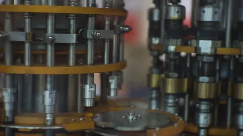 Sophisticated rotating mechanism.  Stock Footage 124283557
