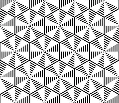 Sophisticated seamless pattern of various geometric elements Illustrazione stock