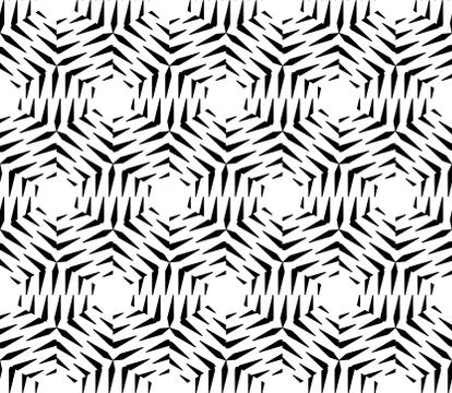 Sophisticated seamless pattern of various geometric elements Stock Illustration