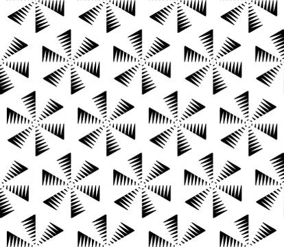 Sophisticated seamless pattern of various geometric elements Illustrazione stock