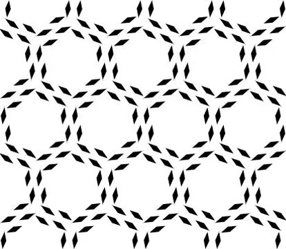 Sophisticated seamless pattern of various geometric elements Stock Illustration