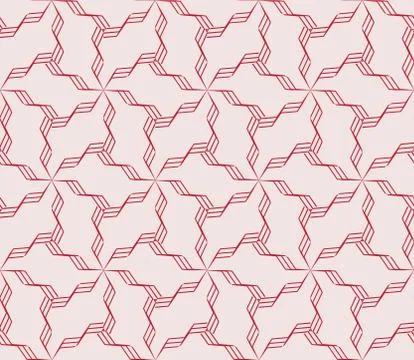 Sophisticated seamless pattern of various geometric elements Stock Illustration
