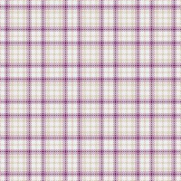 A sophisticated seamless plaid pattern featuring elegant violet and soft beig Stock Illustration