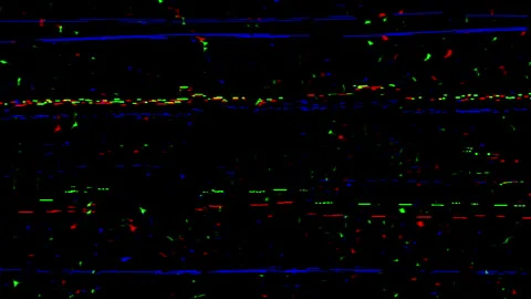 Sophisticated sensor irregularities showing gentle static and colorful Stock Footage 324871801