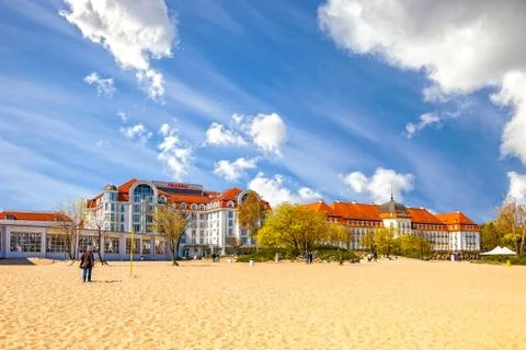 Sopot Baltic beach Stock Photos