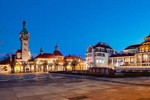 Sopot at night Stock Photos