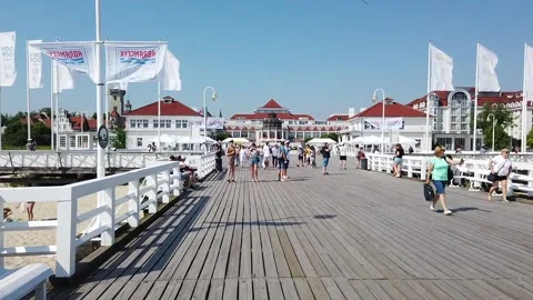Sopot Pier Poland Stock Footage 156494677