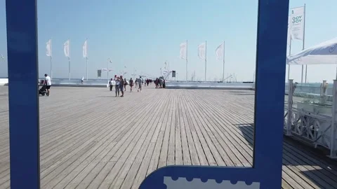 Sopot Pier Poland Stock Footage 156495093