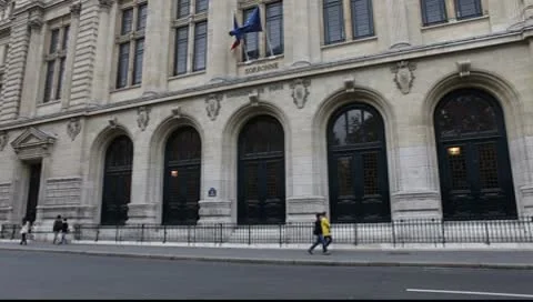 Sorbonne in Paris Stock Footage