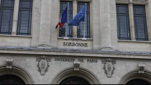 Sorbonne in Paris Stock Footage 8837469