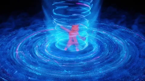 The Sorcery Cat is Casting a Magical Vortex Stock Footage 302879667