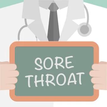 Sore Throat Stock Illustration