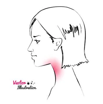 Sore throat Stock Illustration