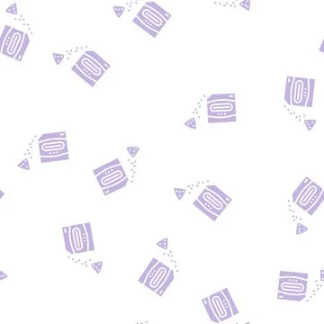 Sorption probiotics glyph seamless pattern Stock Illustration