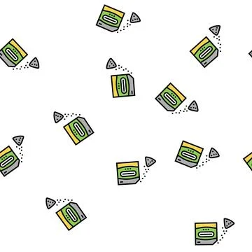 Sorption probiotics vector seamless pattern 库存插图