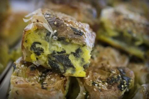 Sorrel Pie on a Table Stock Photos