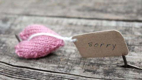 Sorry background Stock Photos