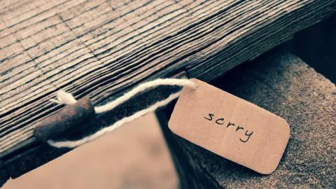 Sorry background Stock Photos