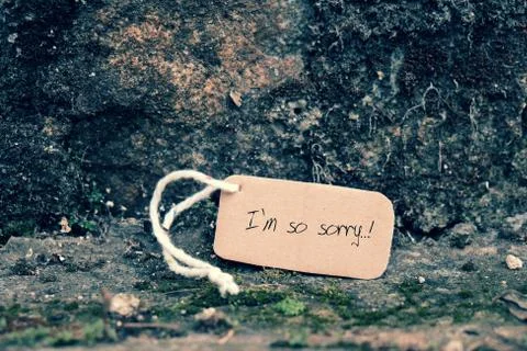 Sorry background Stock Photos