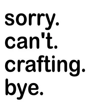 Sorry can't crafting bye Stock Illustration