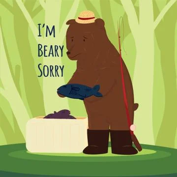 Sorry Card Stock Illustration