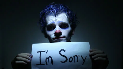 Sorry Clown Stock Footage 26724255