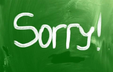 Sorry concept Stock Illustration